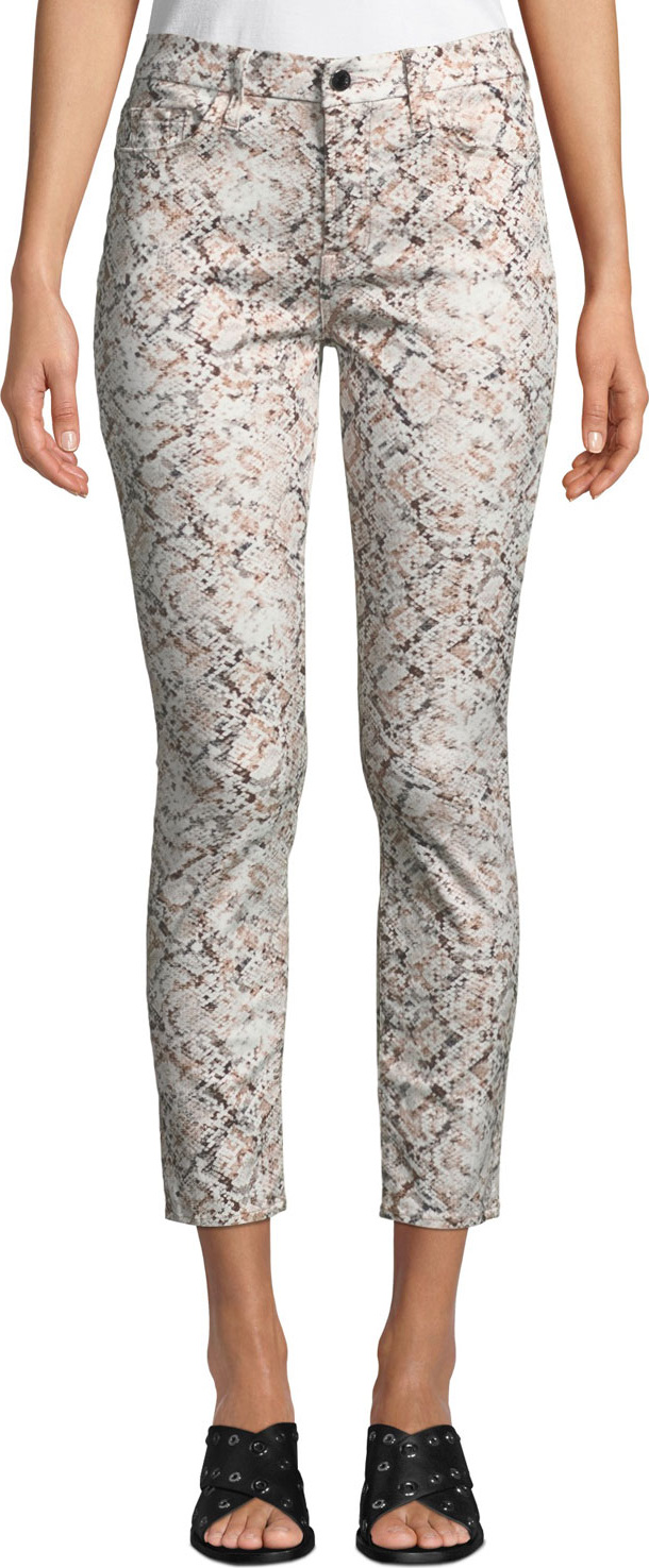 Jen7 Printed Ankle Skinny Jeans