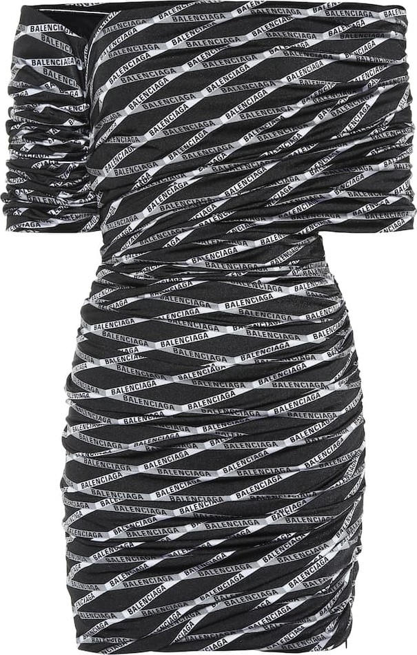 Balenciaga Off-the-shoulder minidress