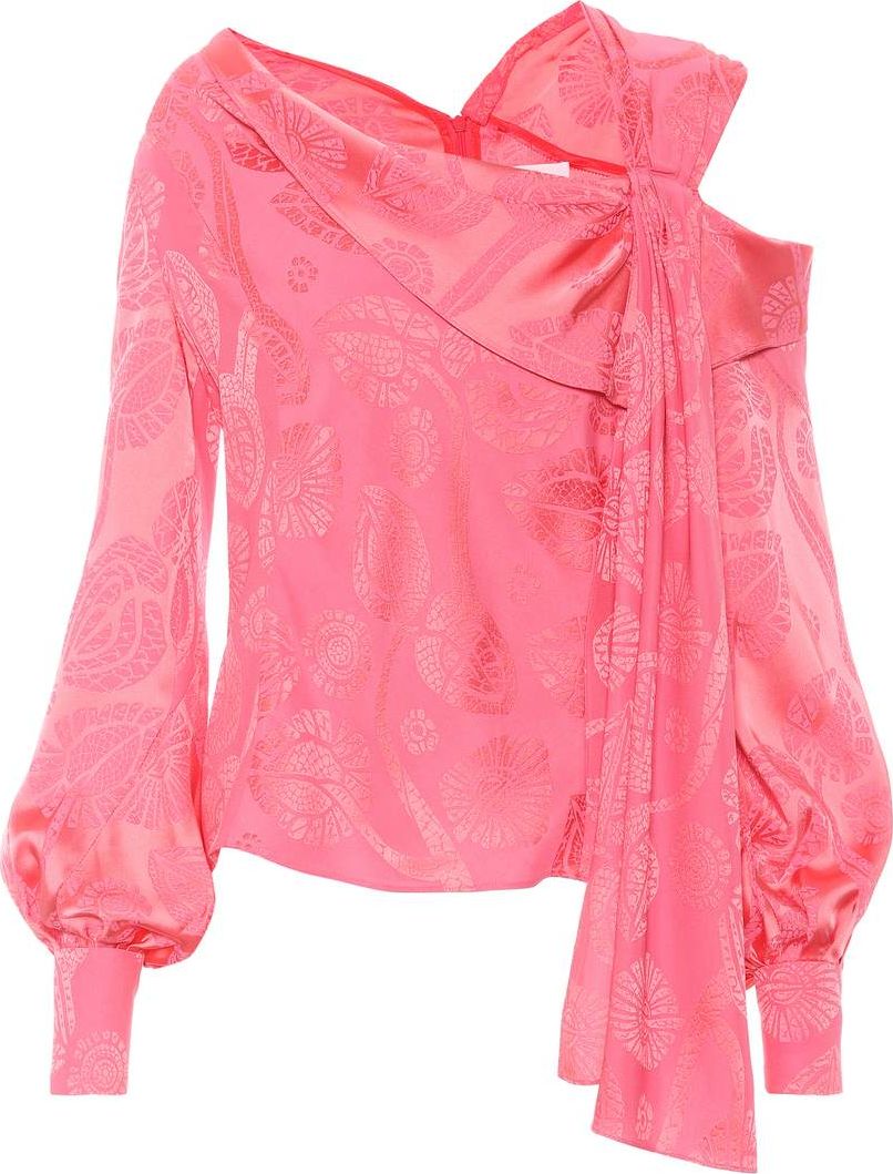 Peter Pilotto Satin jacquard top