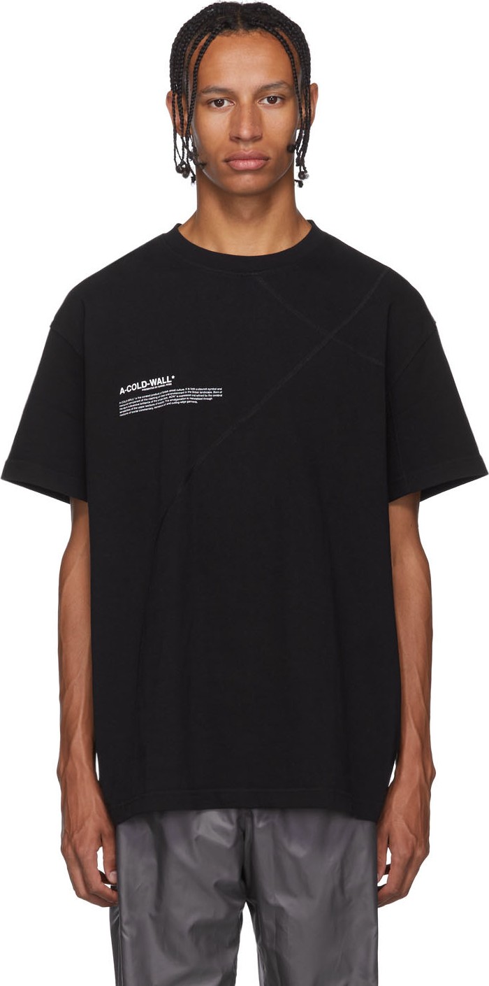 A-Cold-Wall* Black Mission Statement T-Shirt
