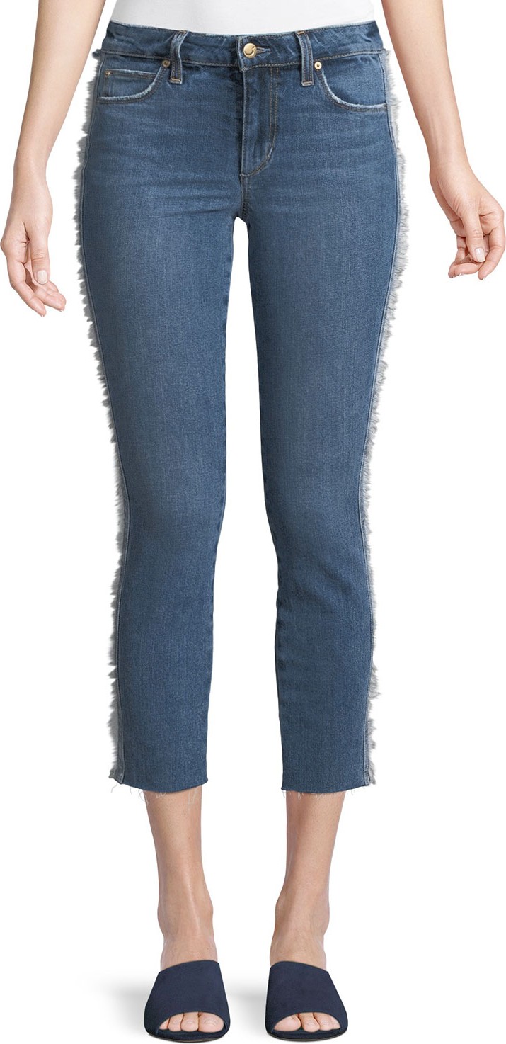 Joe's Jeans Icon Tuxedo-Stripe Cropped Jeans