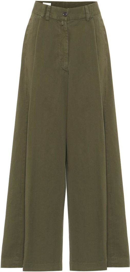 Dries Van Noten Cotton-twill wide-leg pants