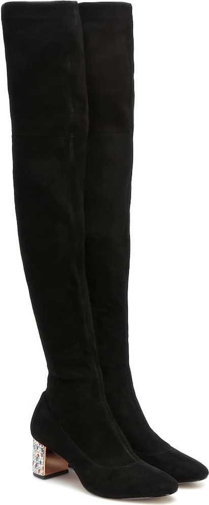 Sophia Webster Toni over-the-knee suede boots