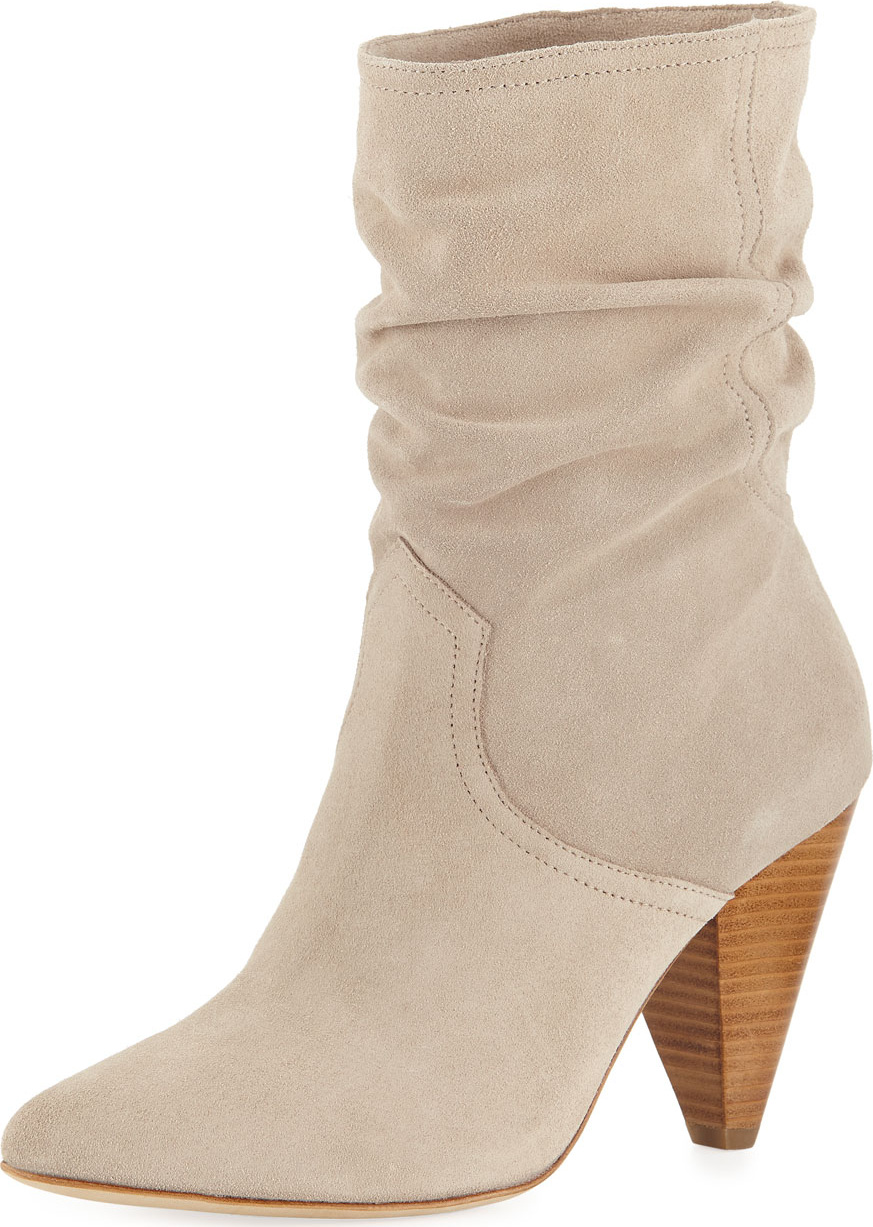 Joie Gabbissy Slouchy Suede Mid-Calf Boots