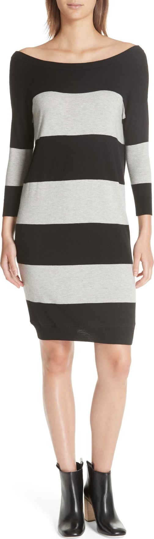 ATM Anthony Thomas Melillo Rugby Stripe Sweater Dress