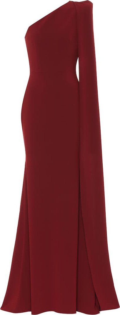 Alex Perry Exclusive to Mytheresa – One-shoulder crêpe gown