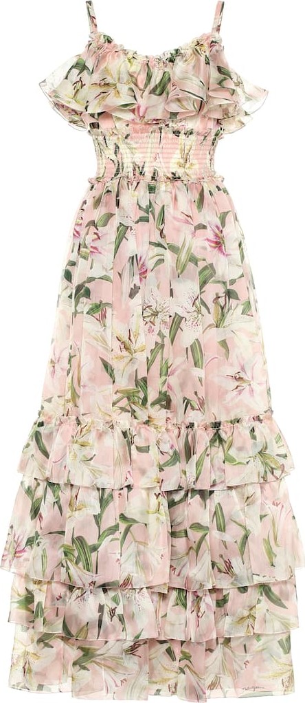 Dolce & Gabbana Floral silk-organza gown