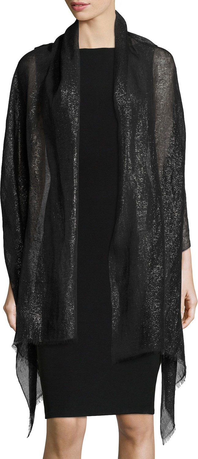 Bajra Metallic Linen Evening Wrap