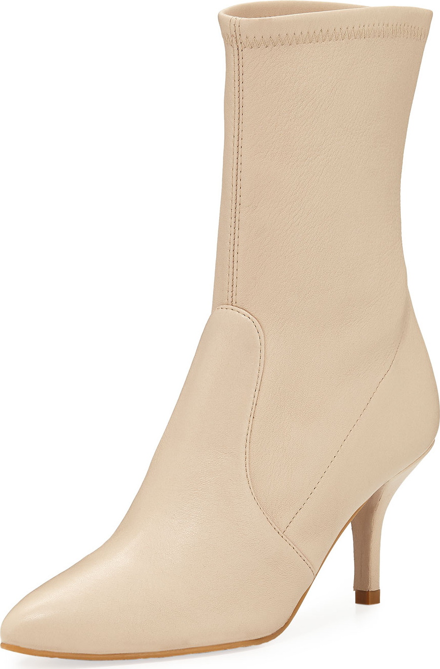 Stuart Weitzman Cling Stretch Plonge Sock Bootie