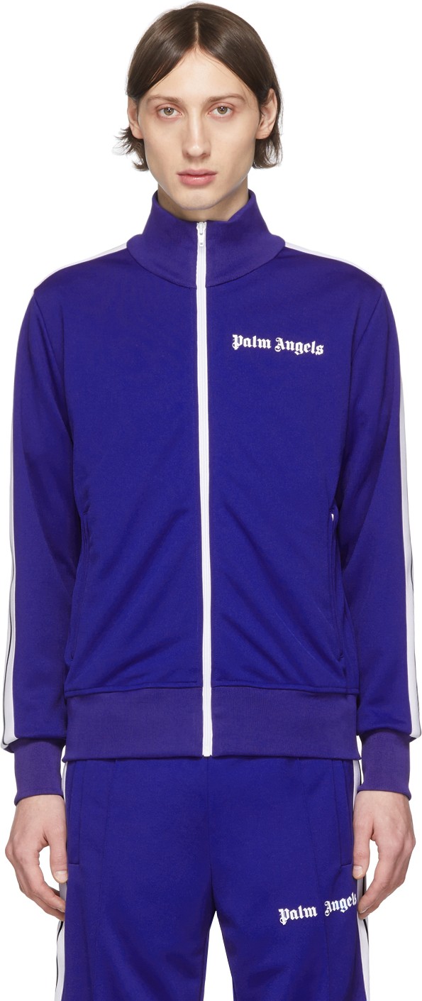 Palm Angels Blue Classic Track Jacket