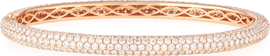 Roberto Coin St. Moritz 18K Rose Gold Bangle with Diamonds