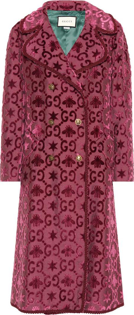 Gucci Velvet double-breasted coat