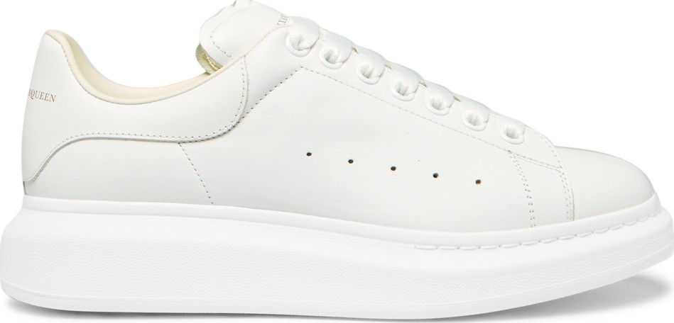 Alexander McQueen Exaggerated-Sole Leather Sneakers