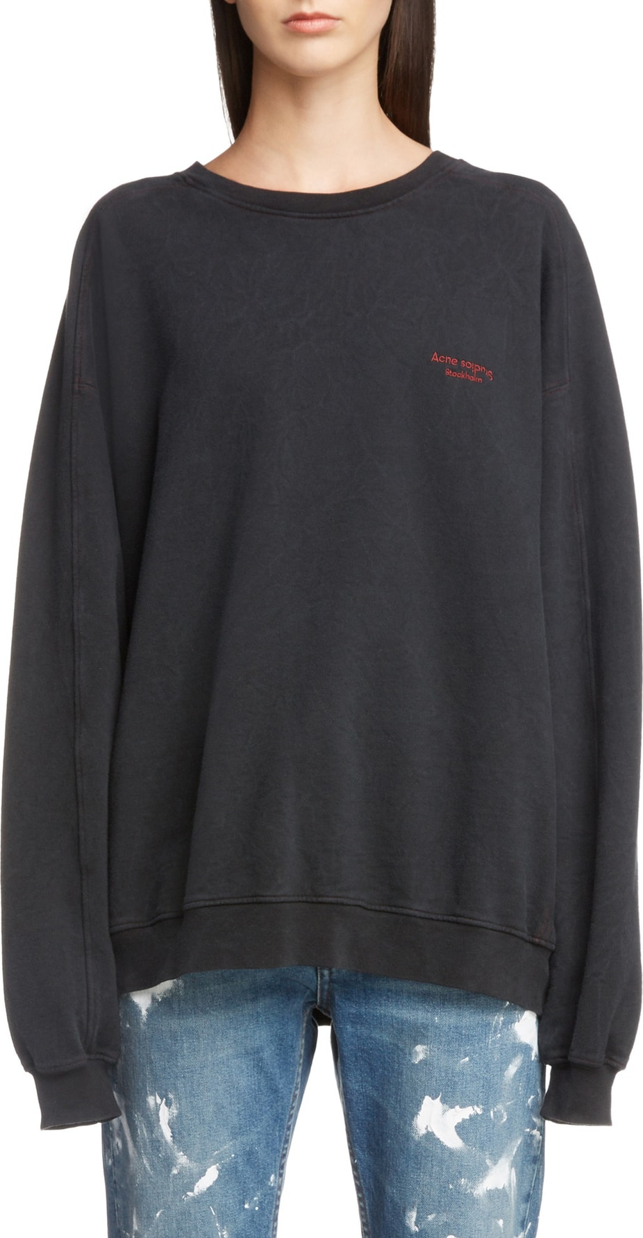 Acne Studios Embroidered Logo Sweatshirt