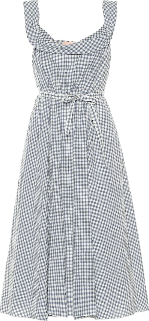 Brock Collection Patti gingham wool-blend dress