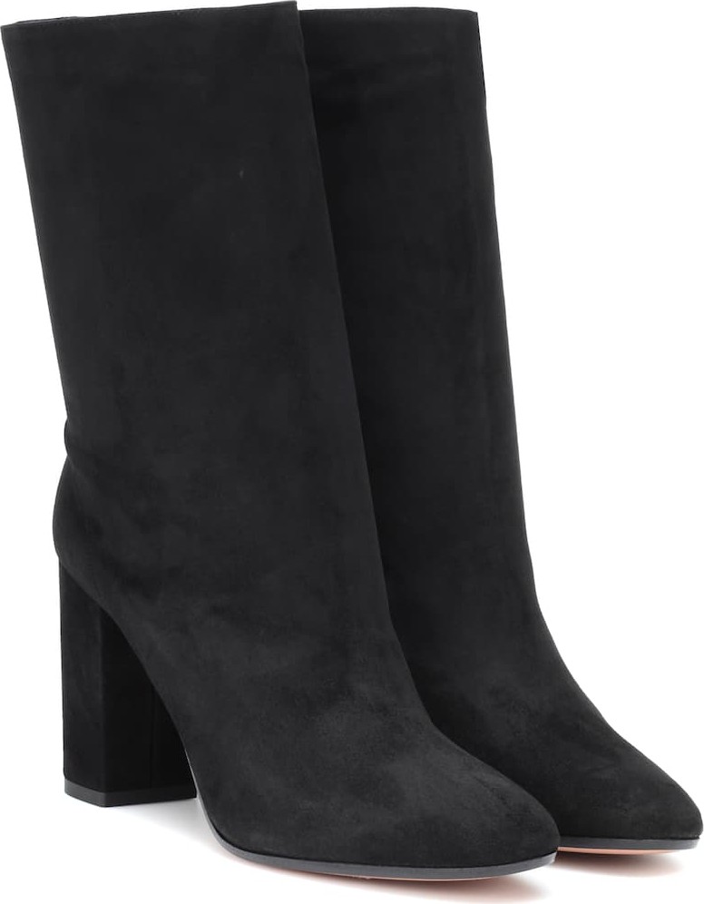 Aquazzura Boogie 85 suede ankle boots