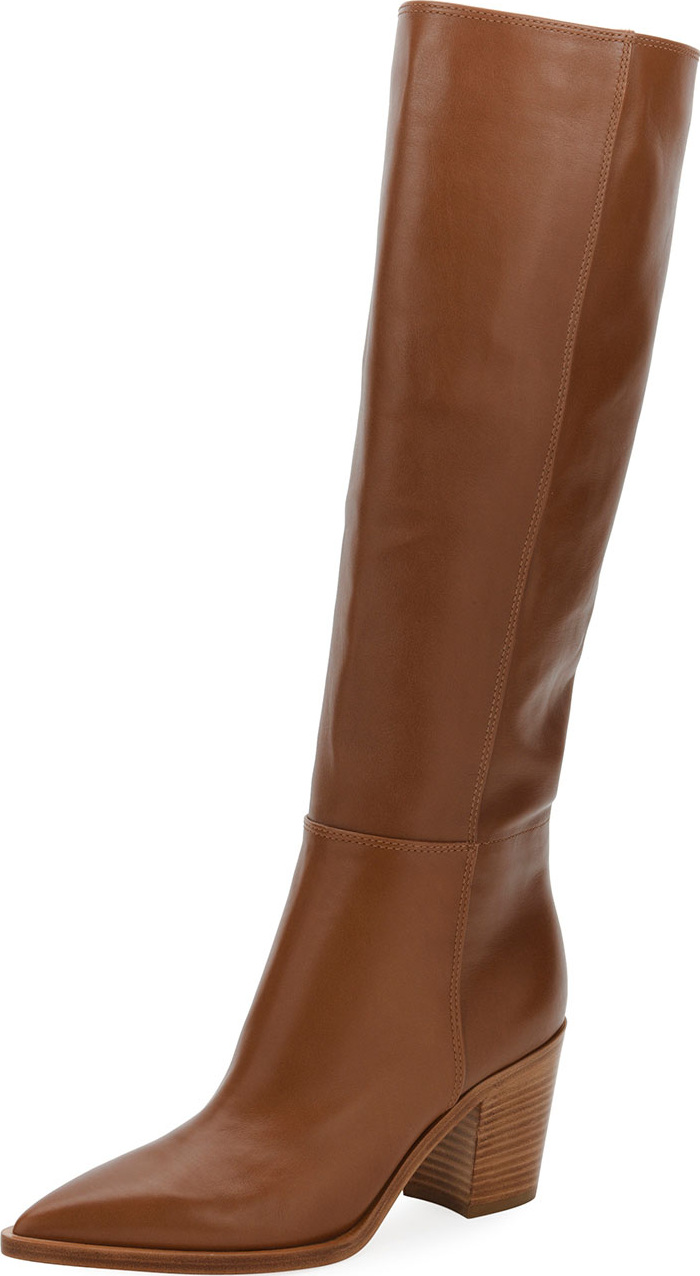 Gianvito Rossi Leather To-The-Knee Boot