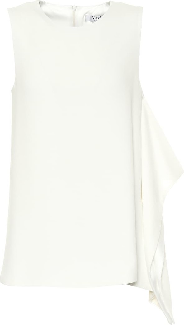 Max Mara Caldeo asymmetric crêpe top