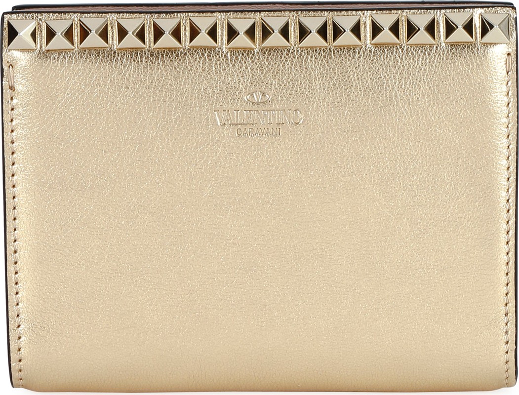 Valentino Rockstud No Limit Metallic Wallet