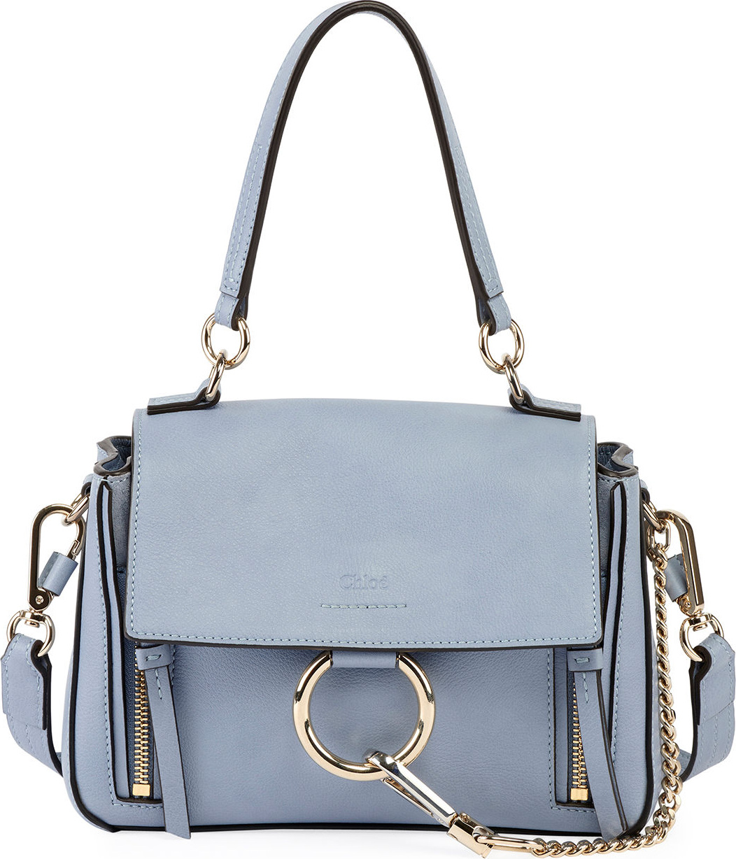 Chloe Faye Daye Mini Leather/Suede Shoulder Bag