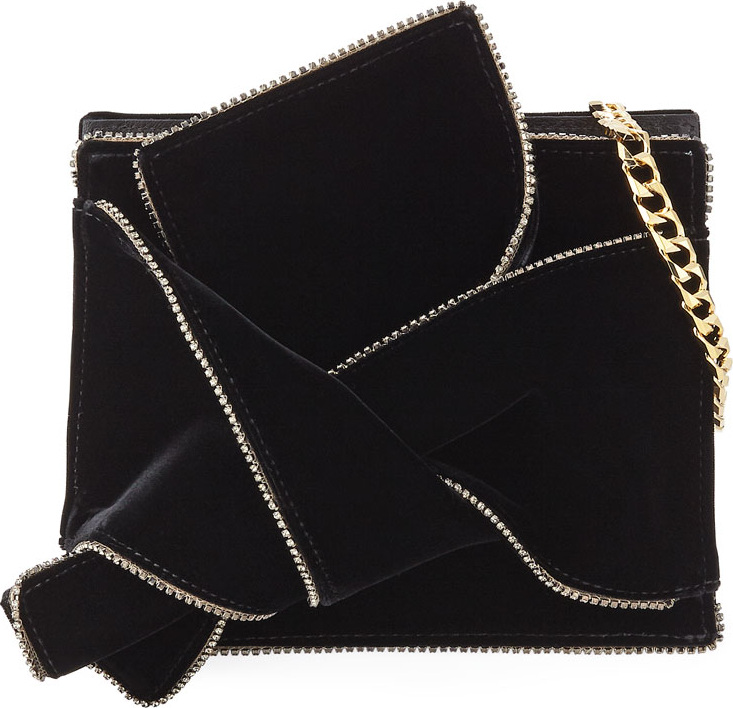 Nº21 Velvet Jeweled Shoulder Bag