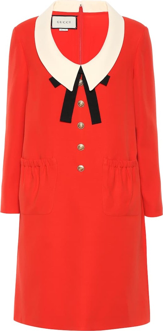 Gucci Silk and wool cady dress