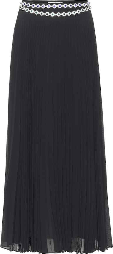 Christopher Kane Embellished pleated maxi skirt