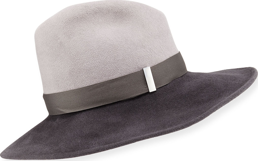 Gigi Burris Drake Wool Wide-Brim Fedora Hat