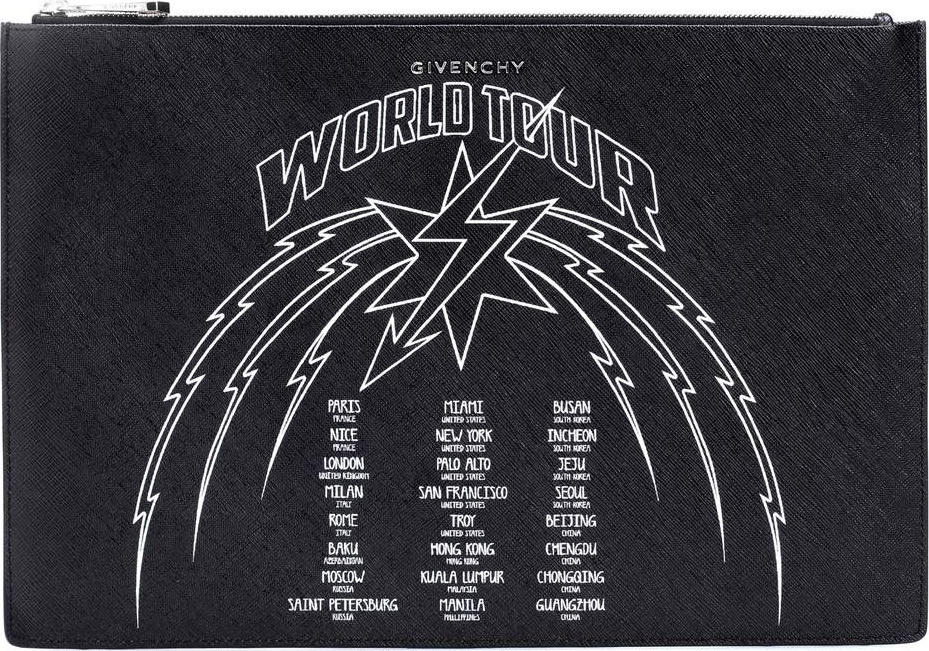 Givenchy Printed leather pouch