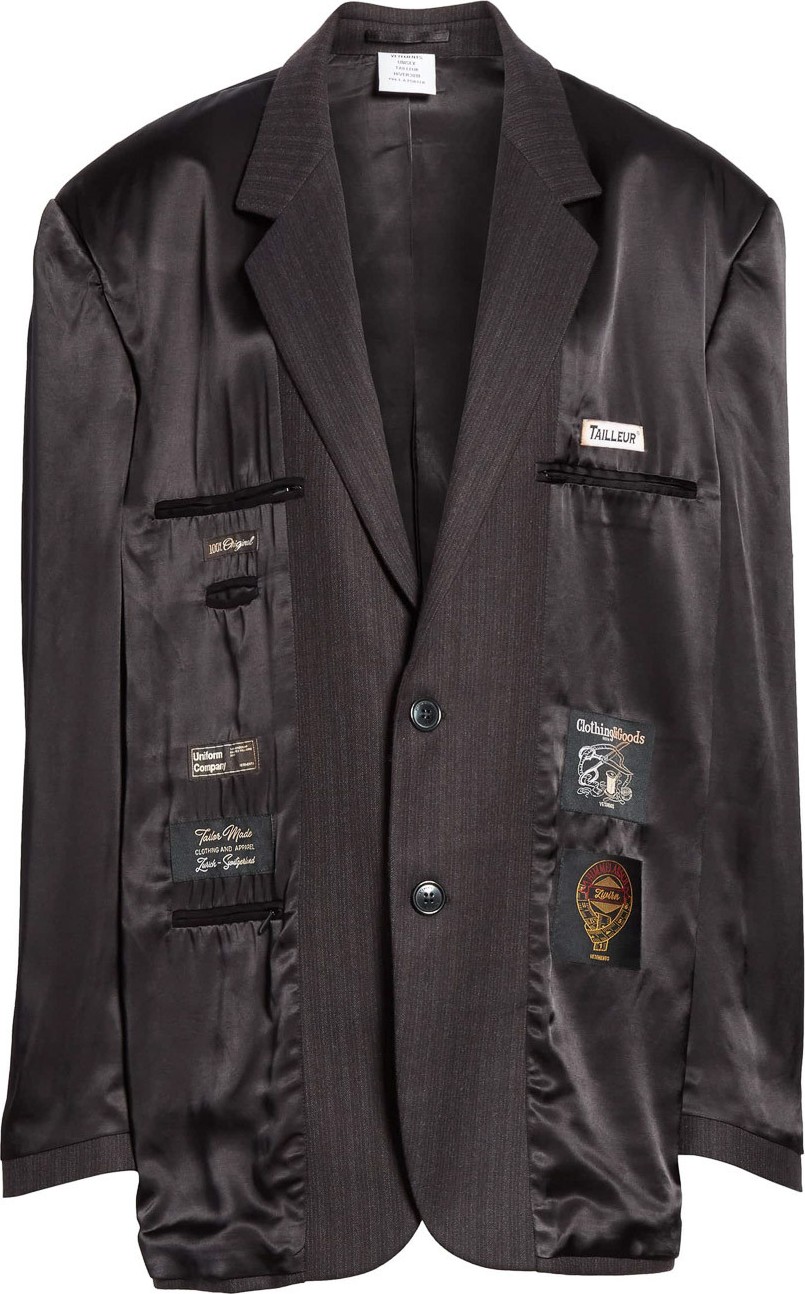 Vetements oversized lining jacket