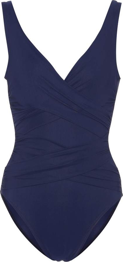 Karla Colletto Gathered V-neck swimsuit