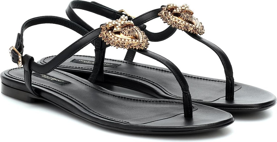 Dolce & Gabbana Devotion leather sandals
