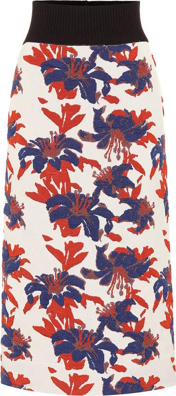 Dries Van Noten Brocade knit skirt