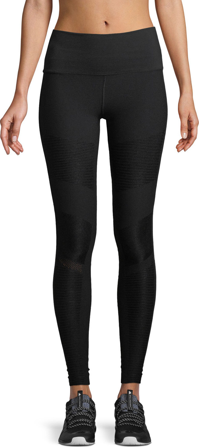 Alo Yoga Moto High-Waist Seamless Performance Leggings