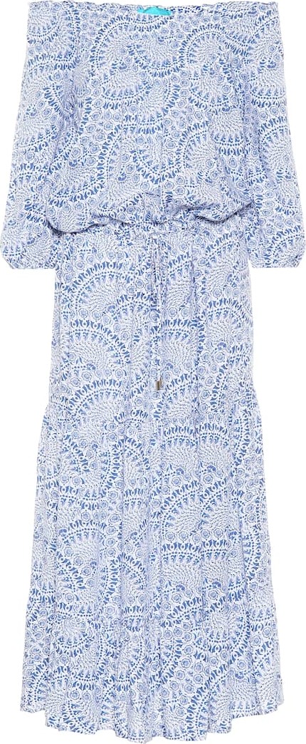 Melissa Odabash Carmen printed midi dress