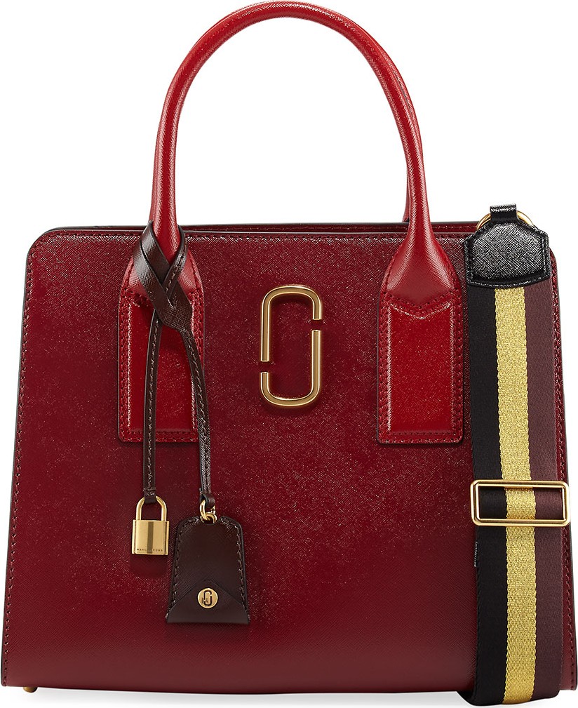 MARC JACOBS Big Shot Saffiano Leather Tote Bag