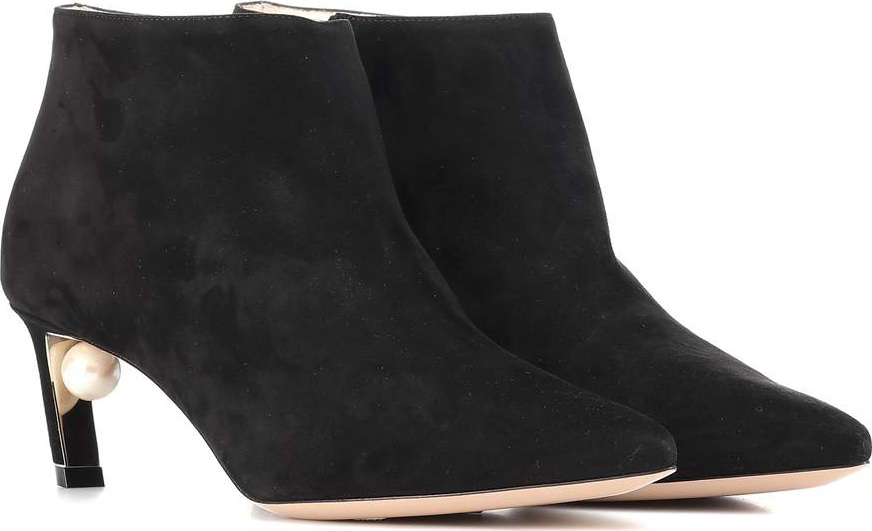 Nicholas Kirkwood Mira Pearl suede ankle boots