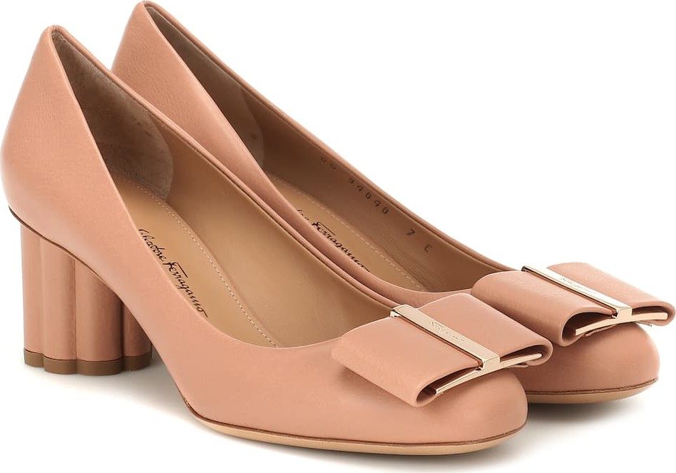 Salvatore Ferragamo Capua leather pumps