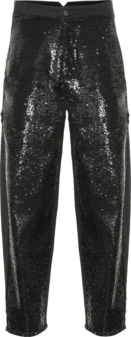 Philosophy Di Lorenzo Serafini Sequined high-rise jeans