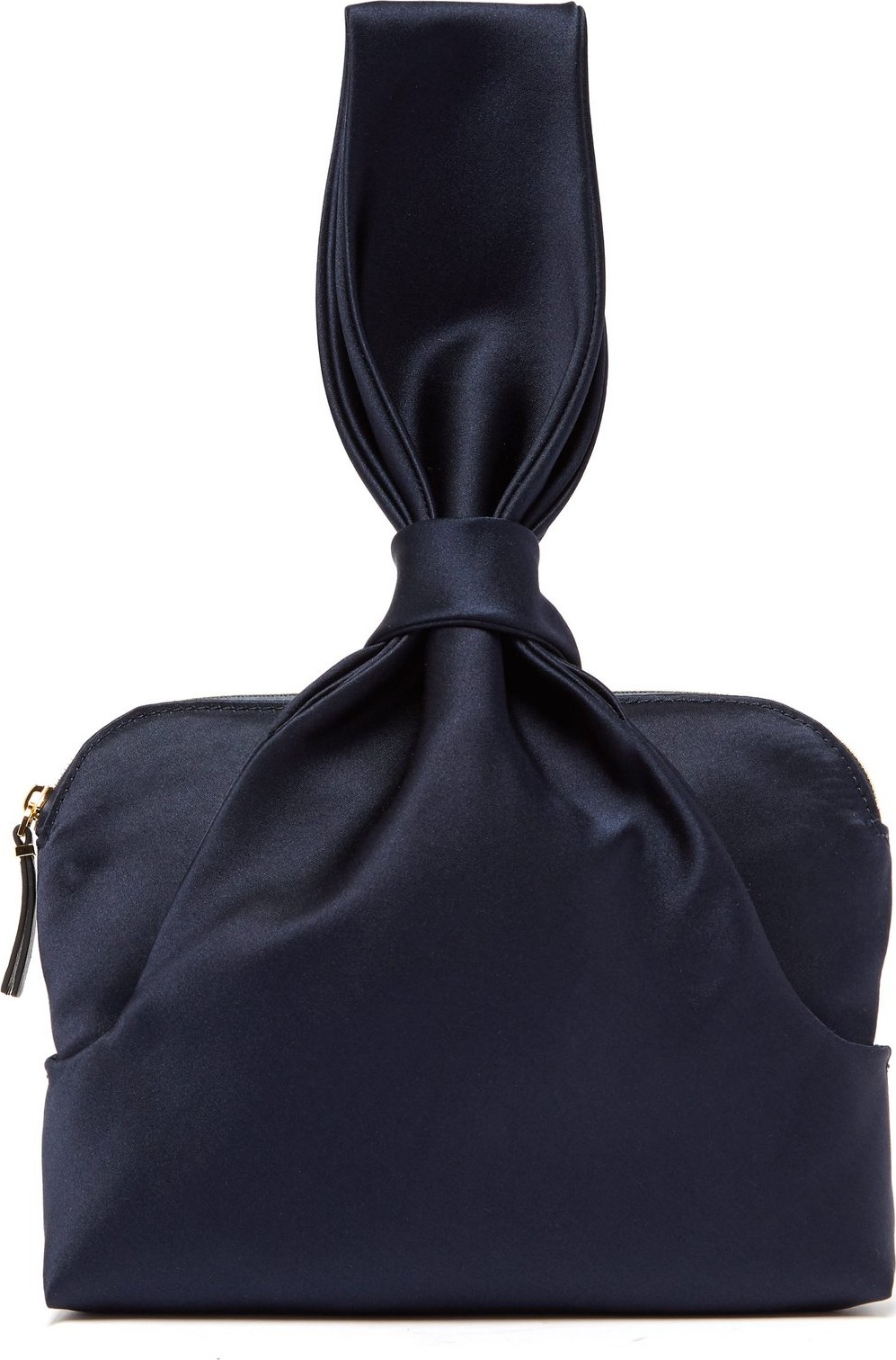 THE ROW Knotted silk-satin wristlet clutch