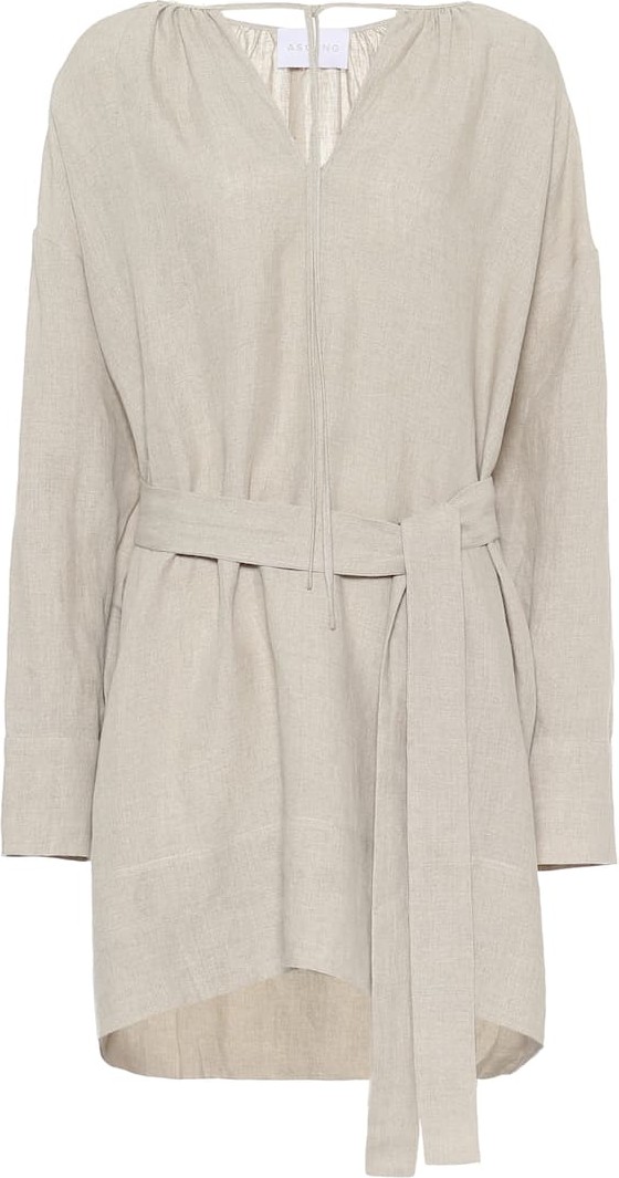 Asceno Santorini linen minidress