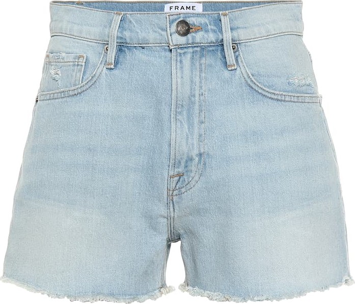 FRAME DENIM Le Vintage high-rise denim shorts