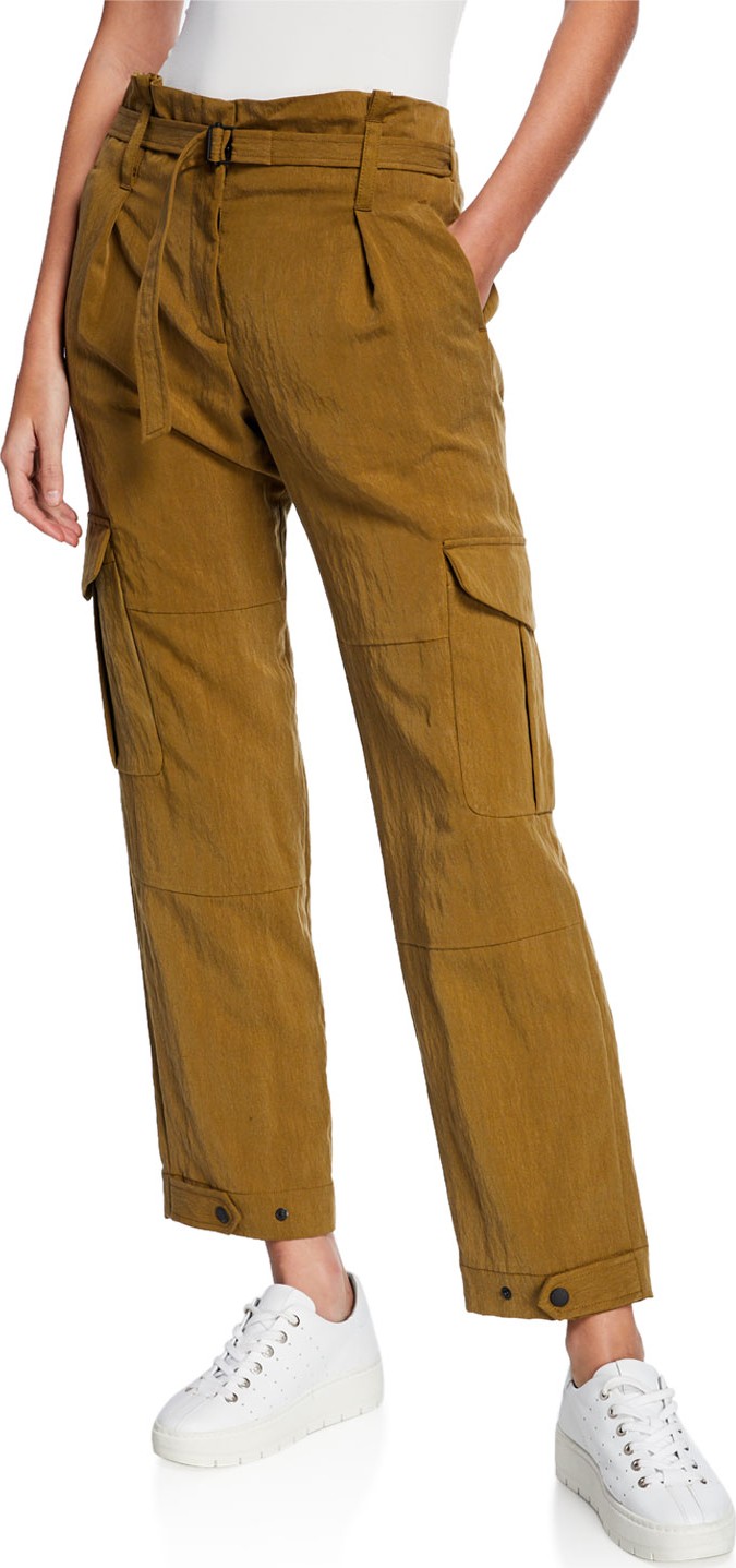 Rag & Bone Tilda Belted Straight-Leg Cargo Pants