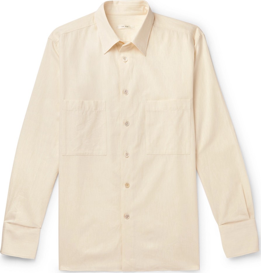 THE ROW Gerald Cotton and Wool-Blend Shirt