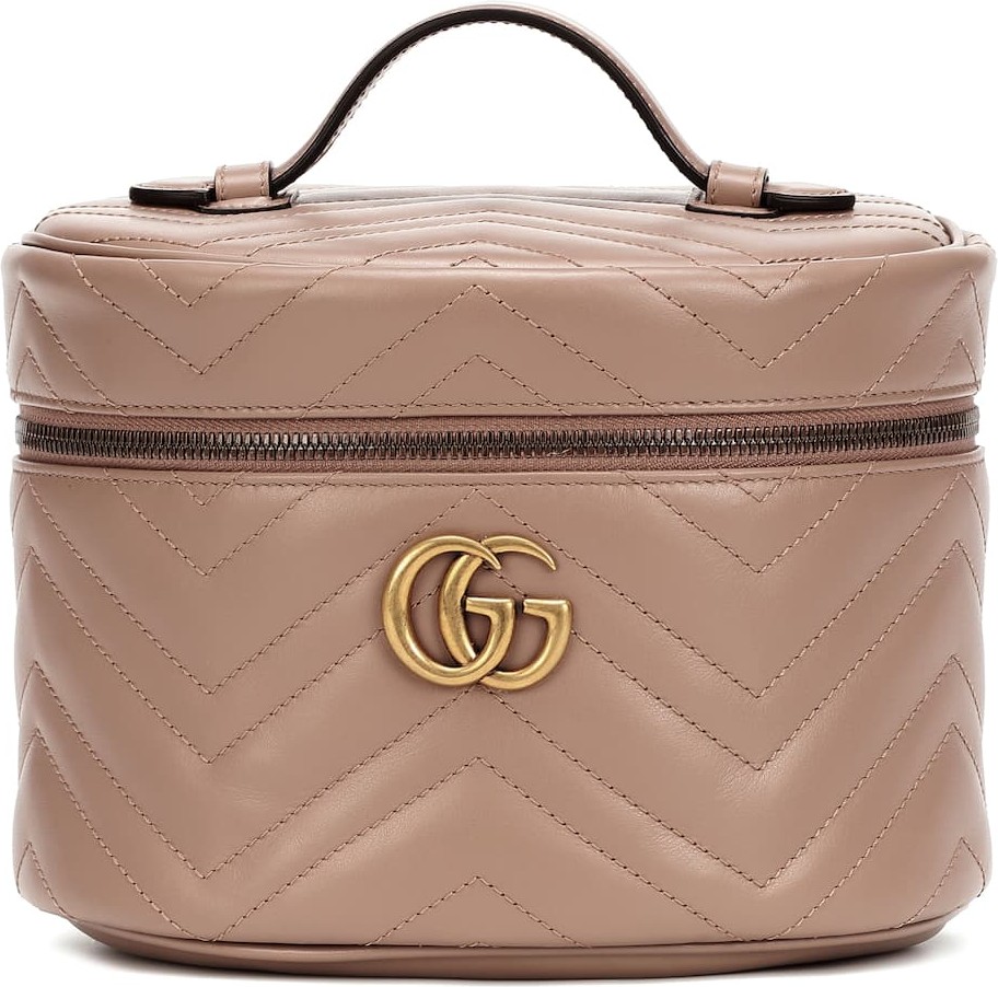 Gucci GG Marmont leather cosmetics case