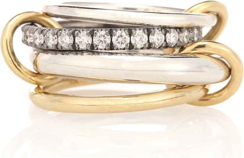 Spinelli Kilcollin Jansenn WG 18kt yellow gold diamond ring