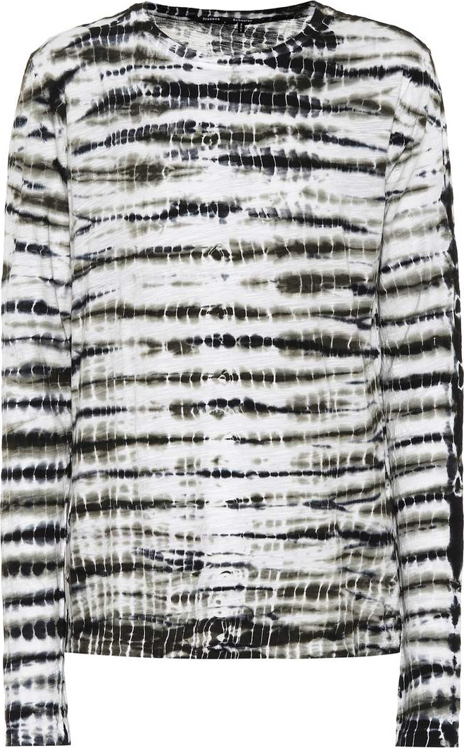 Proenza Schouler Printed cotton long sleeved top