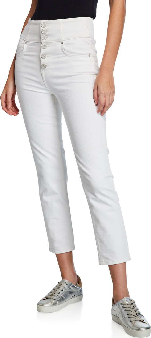 Joie Laurelle High-Rise Skinny Button-Fly Pants