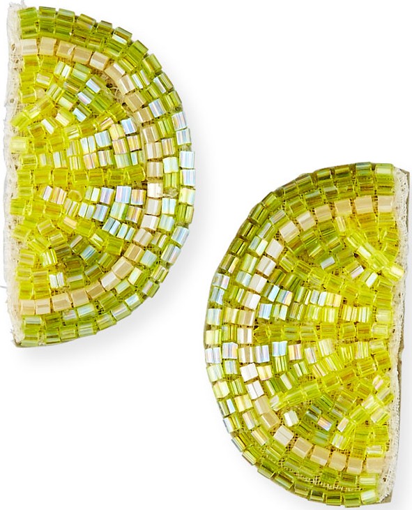 Mignonne Gavigan New York Lime Stud Earrings
