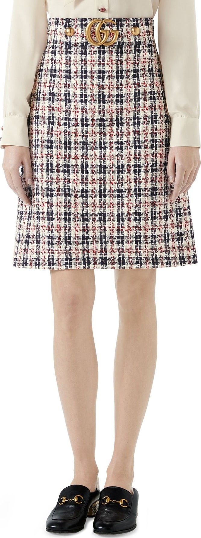 Gucci Tweed A-Line Skirt Gucci Tweed A-Line Skirt